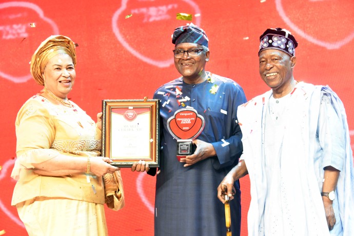 Dangote emerges as Vanguard’s personality of the year