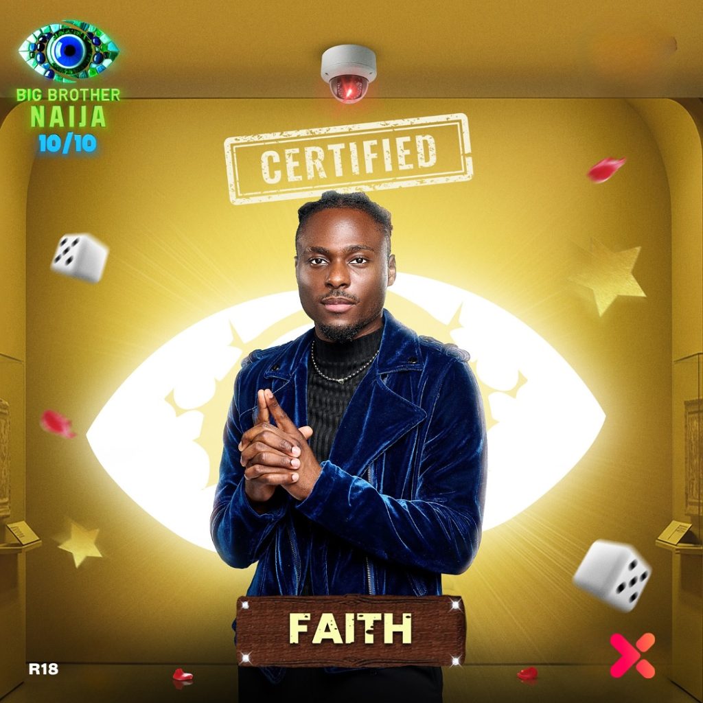 BBNaija Season 10: Faith Bags Most Influential Housemate, Snatches Head of House from Sultana in Week 6