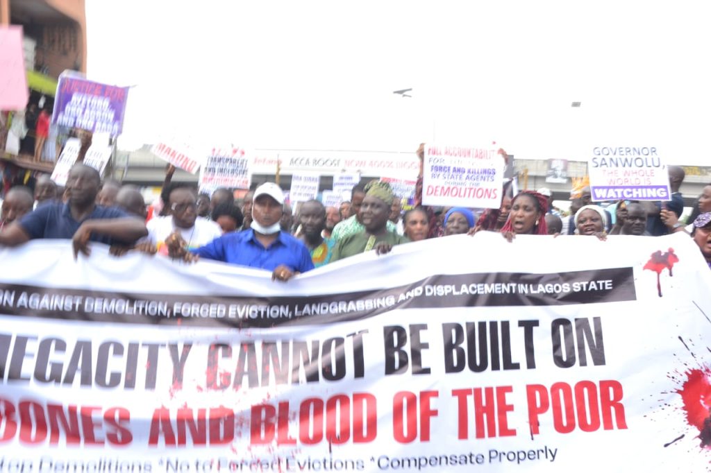 Displaced Residents, Civil Groups March to Lagos Assembly Over Forced Evictions