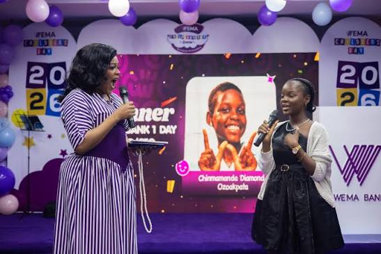 Wema Bank’s One-Day MD/CEO, Chinmamanda Ozoakpata, Unveils New Benefits for Children