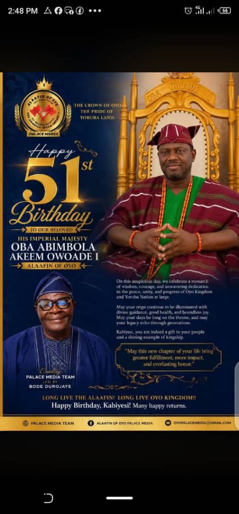 Alaafin Owoade Honoured As Oyo Descendants Celebrate Royal Milestones