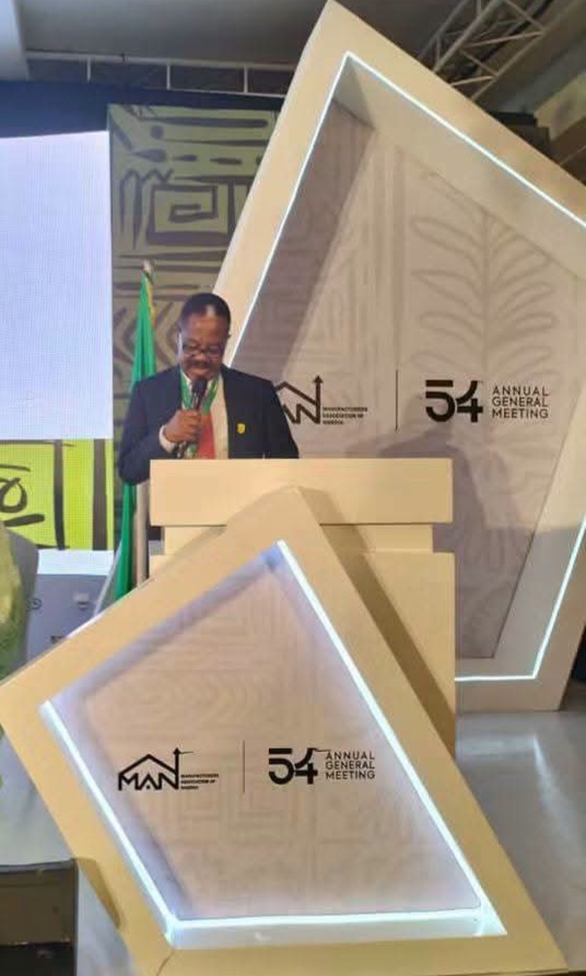 DR. IFEANYI ERIC OKOYE EMERGES THE 12TH PRESIDENT OF THE MANUFACTURERS ASSOCIATION OF NIGERIA (MAN)